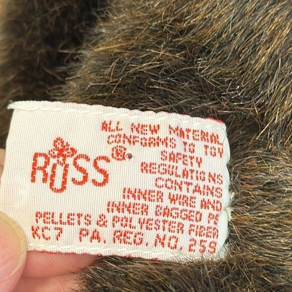 Russ Berrie Plush Teddy Bear BROOSE Moose Costume Sparkle Feet Christmas Holiday - Picture 9 of 13